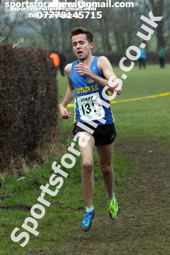 Senior mens 2018 Durham Cathedral Cross Country Relay. Photo:  David T. Hewitson/Sports for All Pics